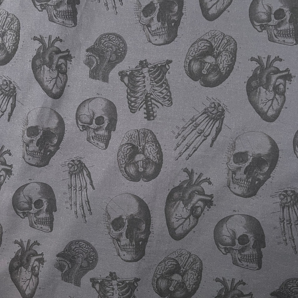 Dixxon Flannel Co Shirt Mens XL Love Kills Skulls Bones Pearl Snap Stretch - Picture 7 of 10